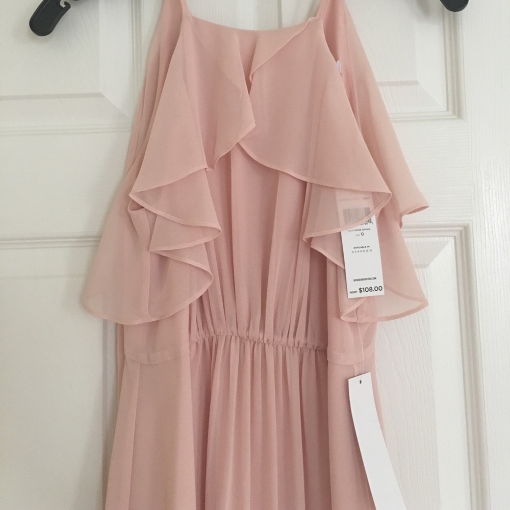 NWT BCBGENERATION Ruffle Maxi Dress - Picture 5 of 8